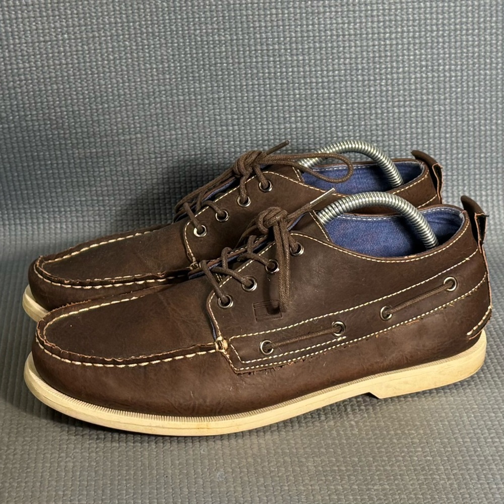 Tommy Hilfiger Men’s Boat‎ Shoes Lace Up Brown Size 9.5